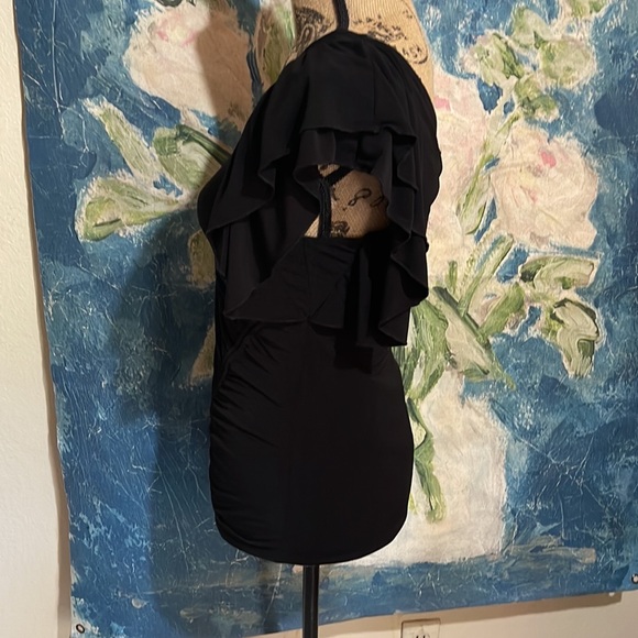 Charlotte Russe One Shoulder Ruffle Top - Picture 3 of 5